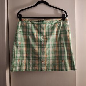 Izod Women's Green, White, And Orange Skorts Casual